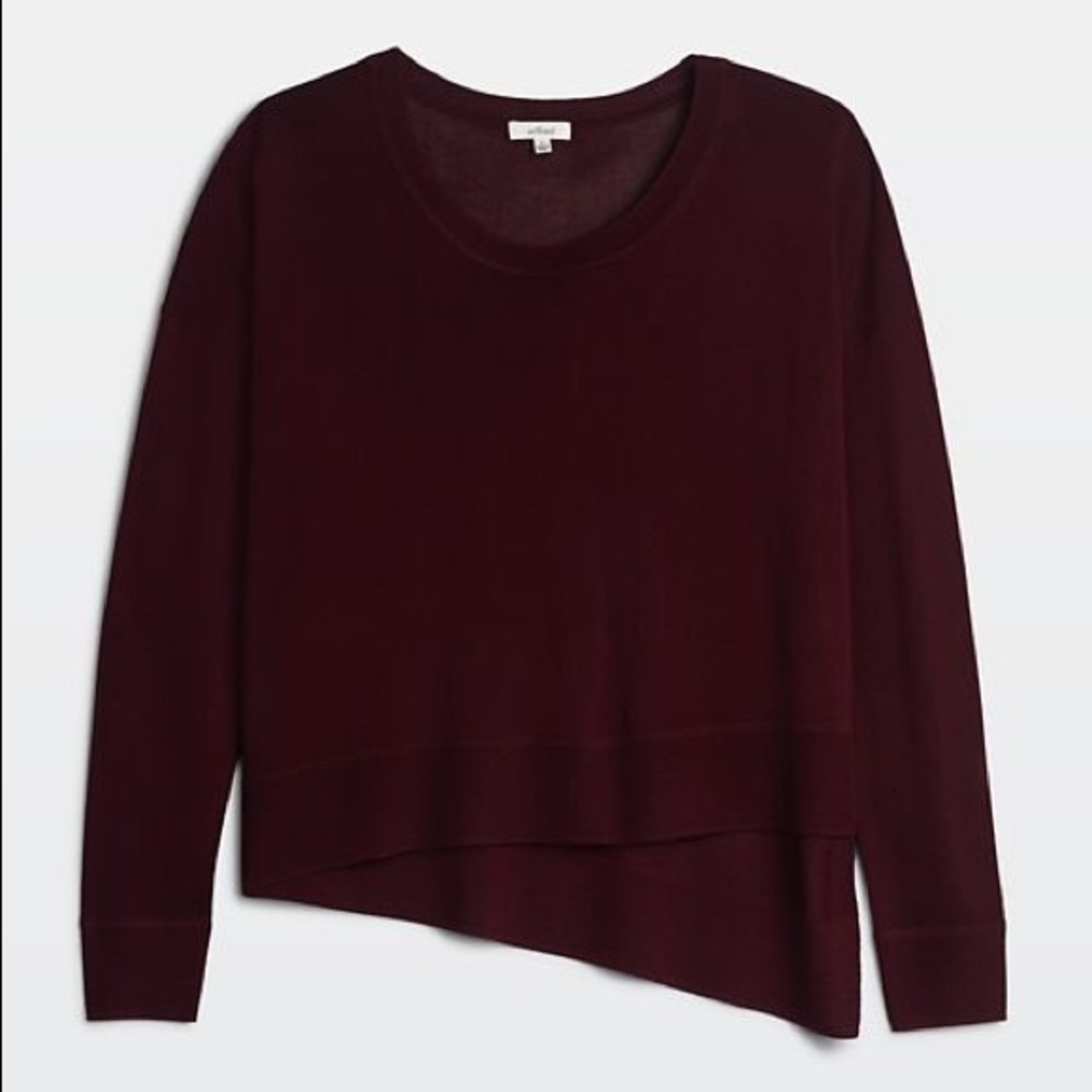 Aritzia Wilfred Librement Sweater - Cabernet - XXS